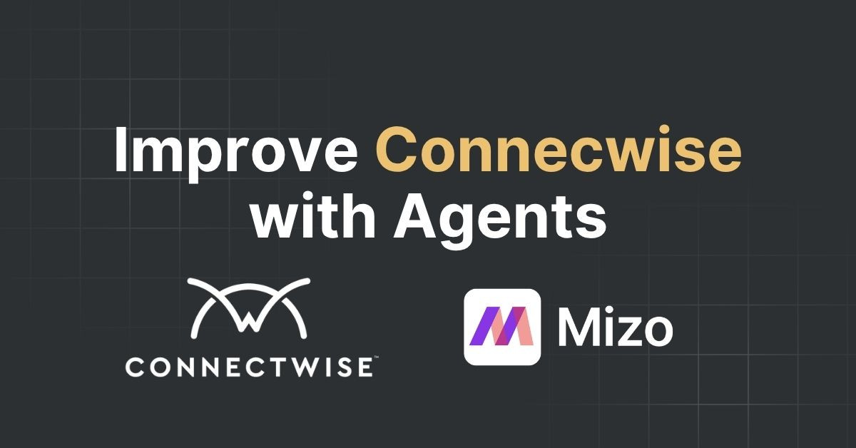 Featured image for "ConnectWise Native Automation vs AI Agents: A Practical Comparison" - MSP automation and AI agent insights from Mizo service desk experts