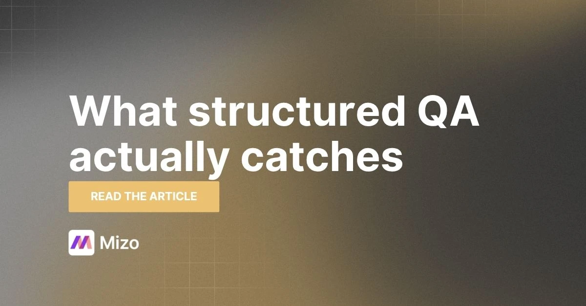 Featured image for "The QA Gap Most MSPs Don't Know They Have" - MSP technology and AI agent automation insights from Mizo platform experts