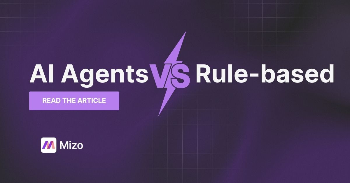 Featured image for "AI vs Rule-Based Automation: Why MSPs Need to Make the Switch" - MSP automation and AI agent insights from Mizo service desk experts