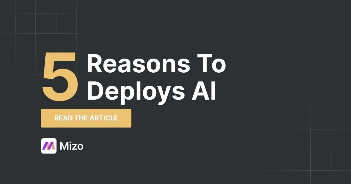 Featured image for "5 Benefits of Deploying AI Agents in Your MSP" - MSP technology and AI agent automation insights from Mizo platform experts