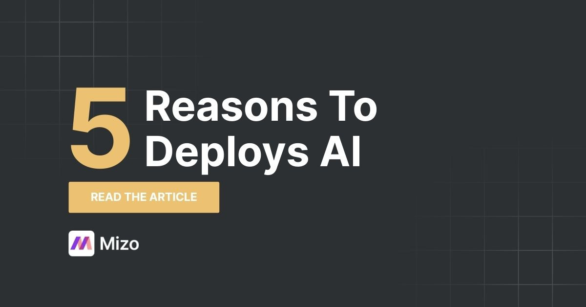 Featured image for "5 Benefits of Deploying AI Agents in Your MSP" - MSP automation and AI agent insights from Mizo service desk experts