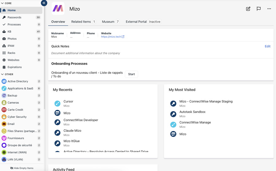 Mizo AI agent seamlessly integrated with Integrate Mizo's AI Agent with Hudu PSA dashboard for automated ticket triage, intelligent dispatch, and MSP service desk optimization