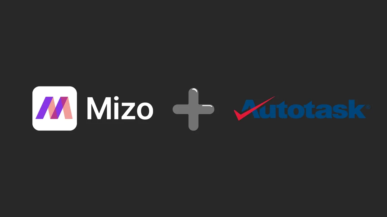 Featured image for "Mizo is now available in Autotask" - MSP automation and AI agent insights from Mizo service desk experts